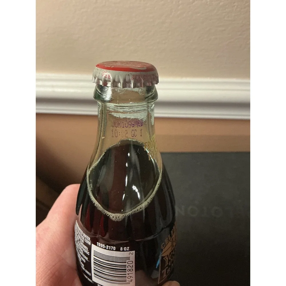Coca Cola Classic 100 Years‎ Olympic Tradition 8 oz Glass Bottle Sealed Collect